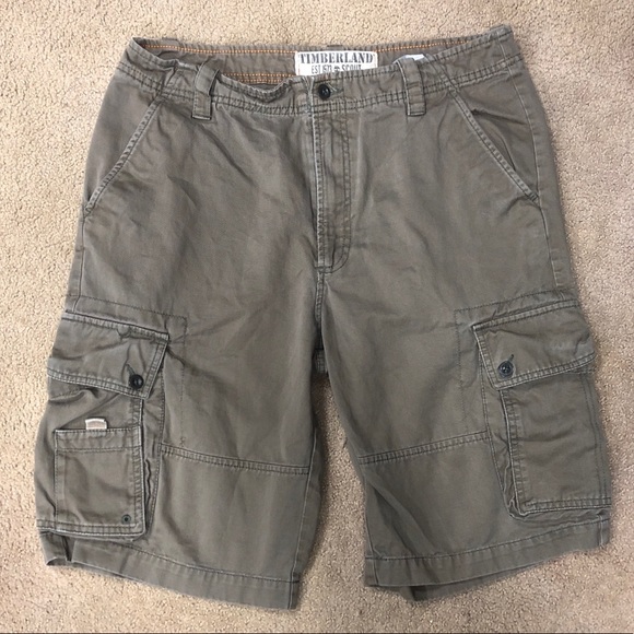 Timberland Other - Timberland men’s green khaki cargo shorts sz 32